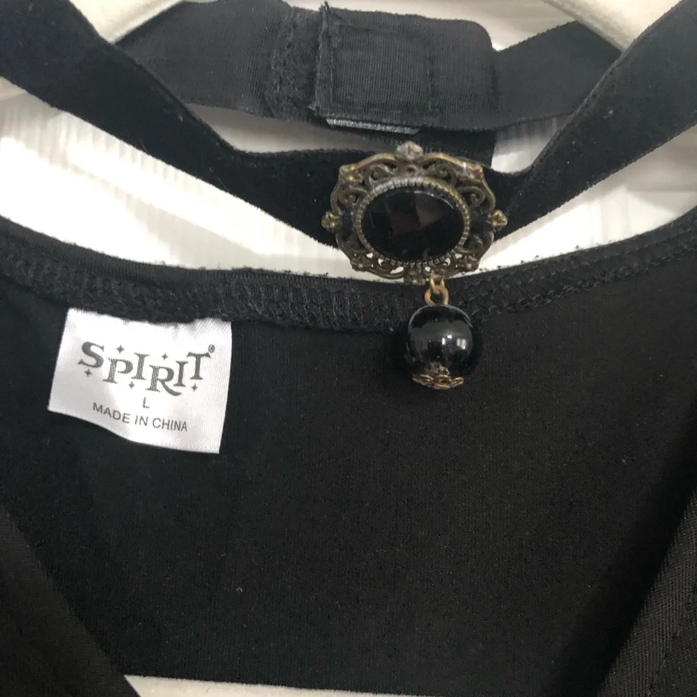 Spirit Halloween‎ Dark Witch costume girls size large 12/14 dress & choker